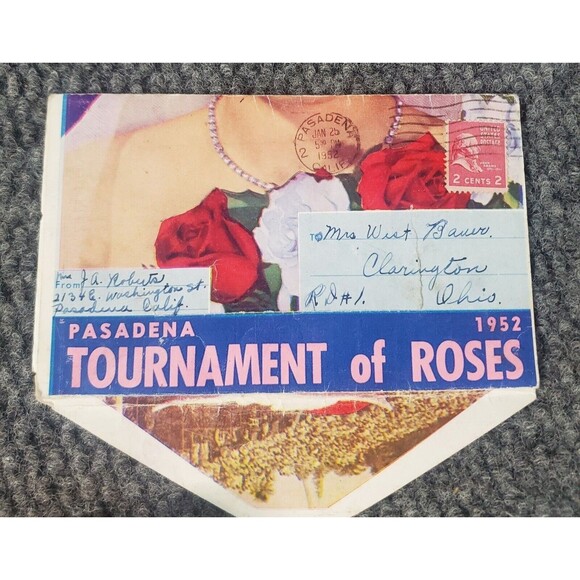 Pasadena CA 1952 Tournament of Roses Parade Street Scene Photos Miss Universe - Picture 1 of 11